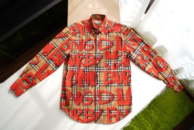 BURBERRY Stretch Cotton Check Shirt