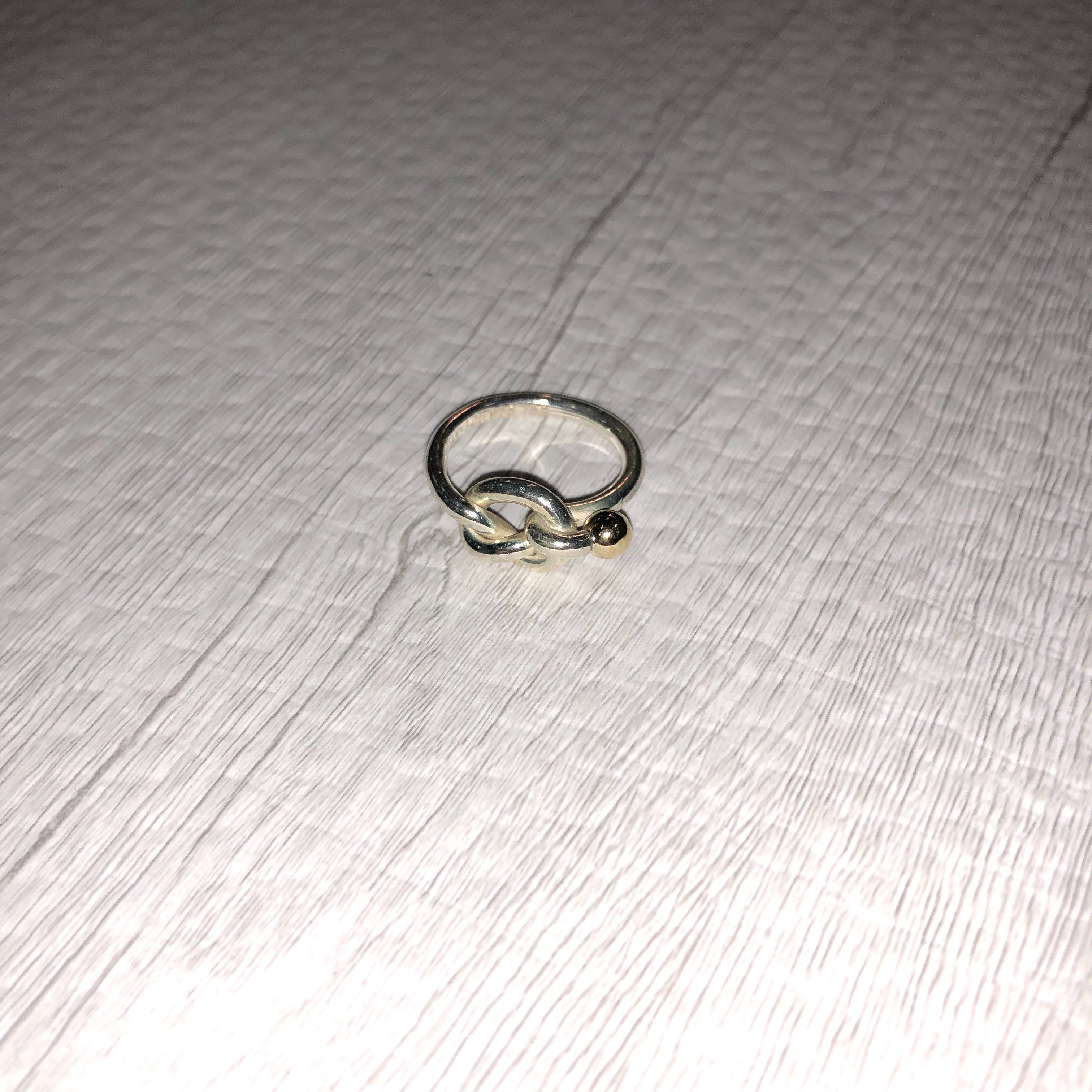 Tiffany & Co Love Knot Ring Hook and Eye ”Silver”