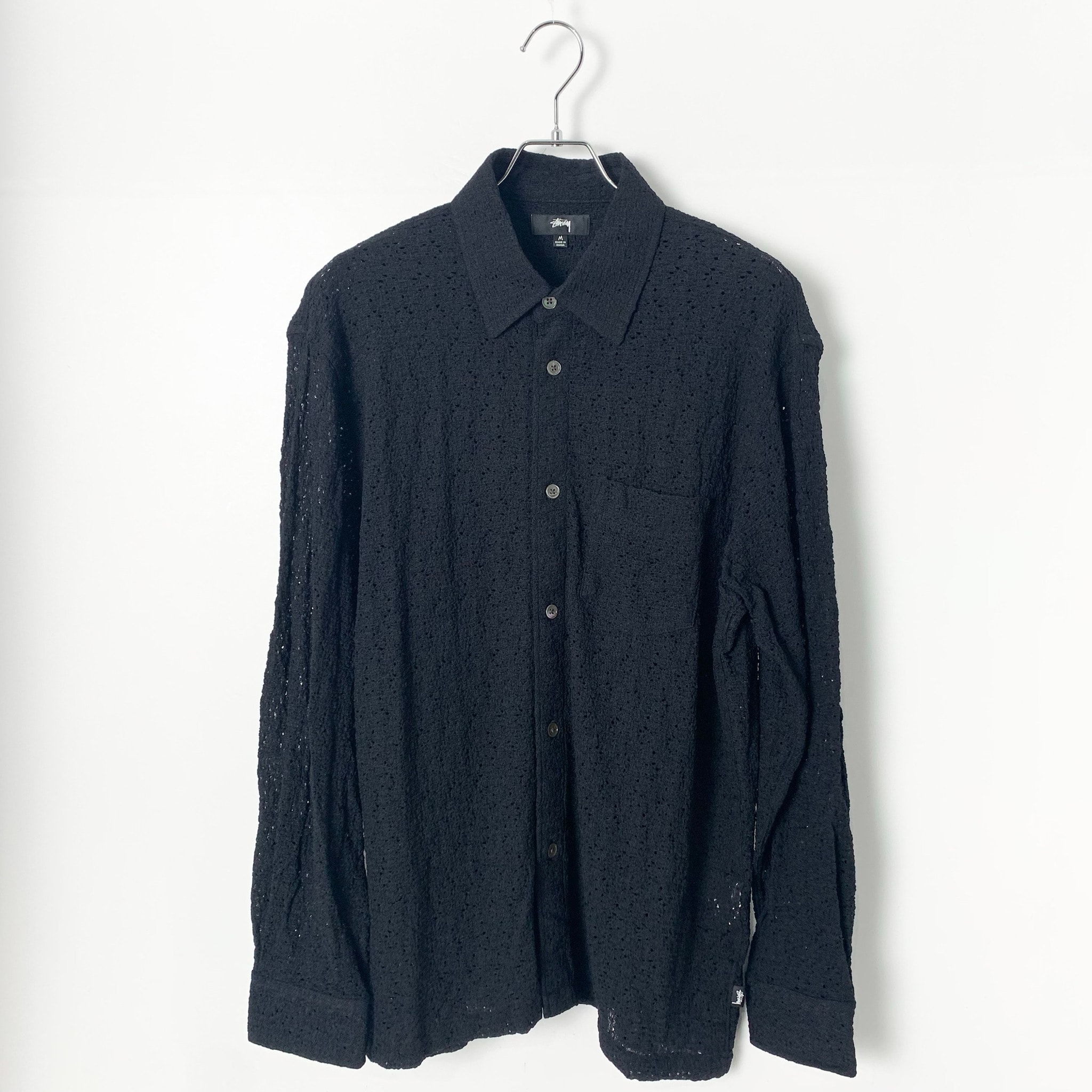 STUSSY LACE LS SHIRT "Black"