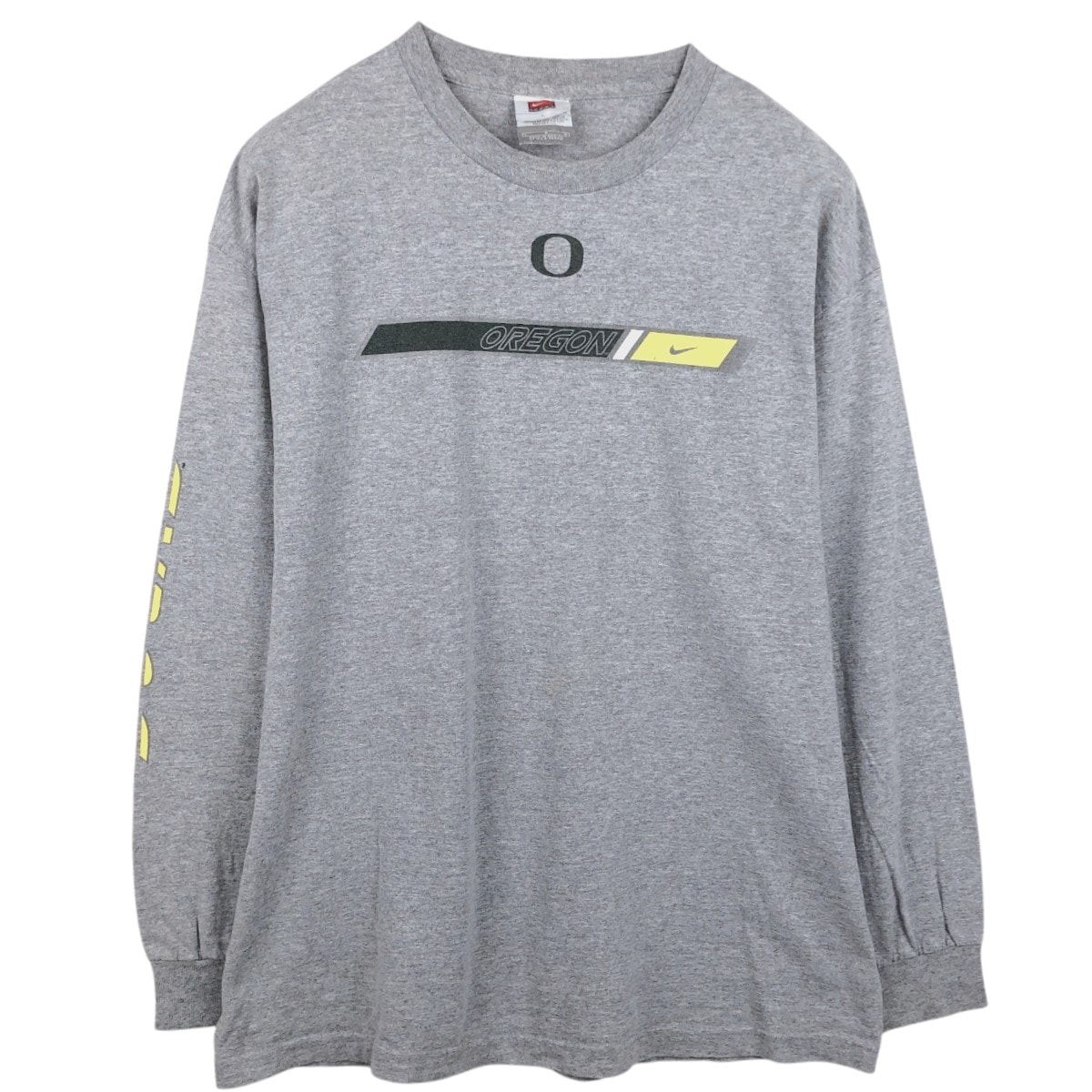 古着 ナイキ NIKE OREGON オレゴン大学 カレッジ ロングTシャツ ロンT メンズL相当/eaa685605