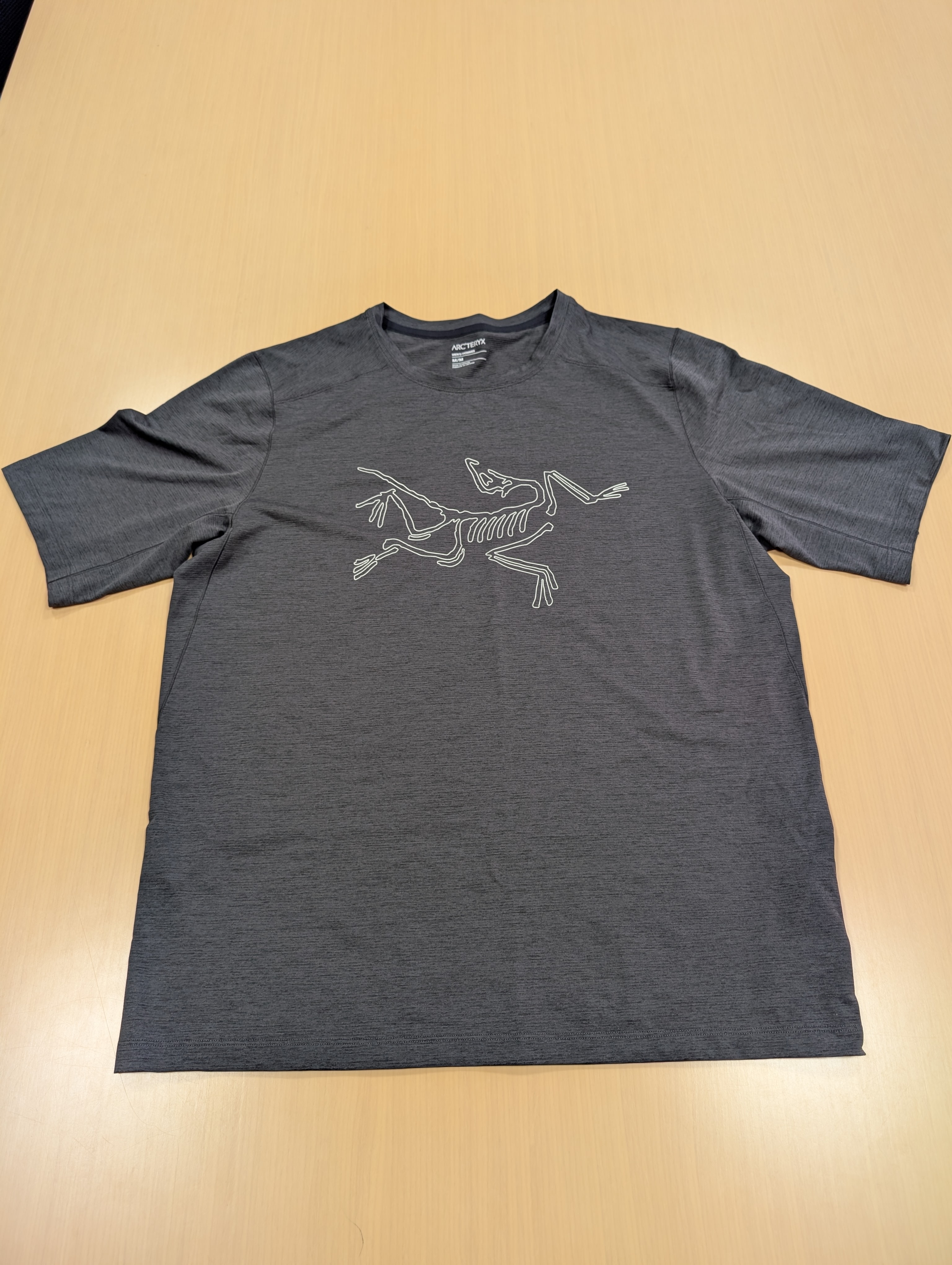 ARC'TERYX Cormac Logo Short Sleeve Men's "Black Heather"