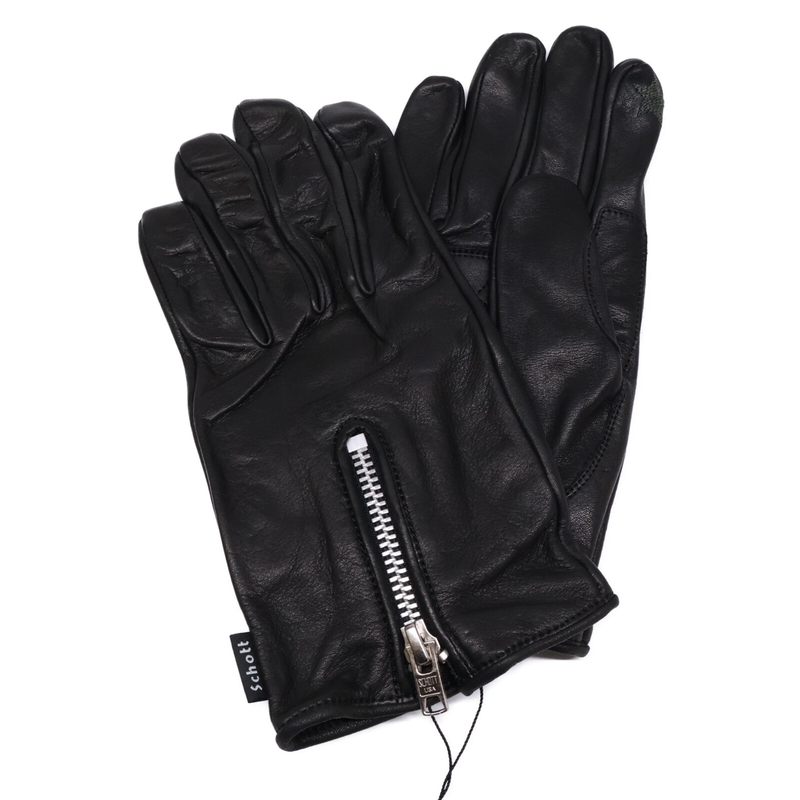 ショット 【新品同様】3109075 ZIP LEATHER カウレザー M