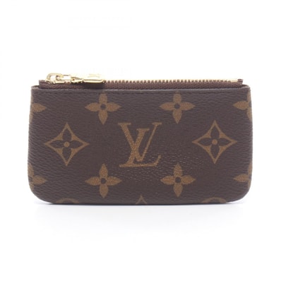 ルイ・ヴィトン LOUIS VUITTON ポシェットクレ モノグラム キーリング付き コインケース 財布 PVC メンズ レディース ブラウン系 M62650 【中古】