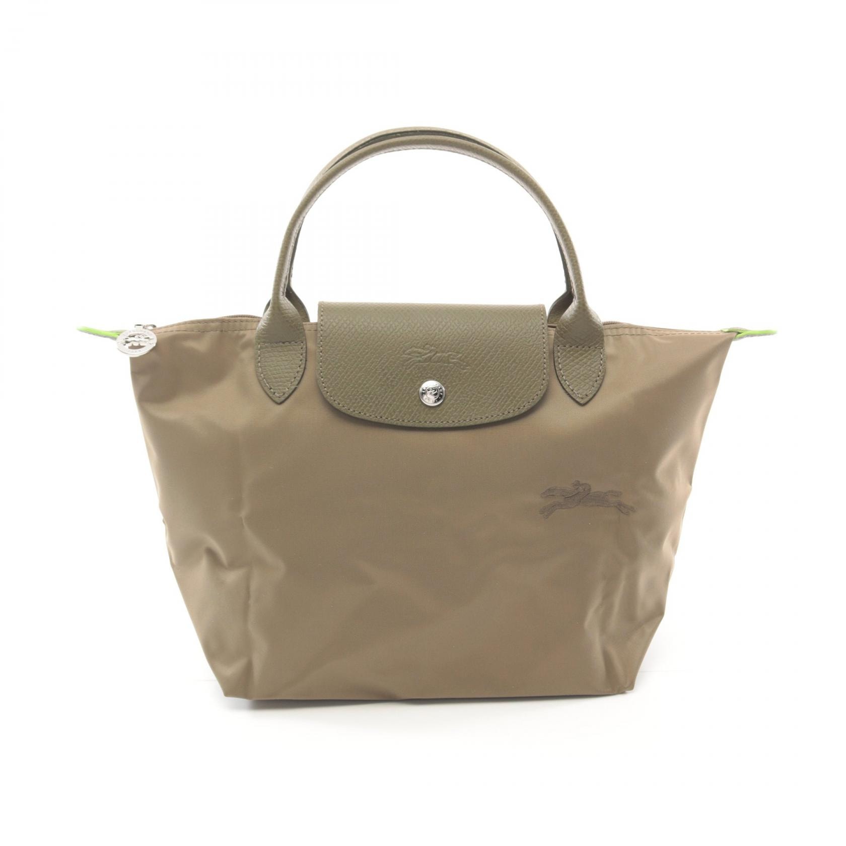 ロンシャン Longchamp ル プリアージュ グリーン S トートバッグ バッグ キャンバス レザー レディース カーキ系 L1621919M04 【新品】