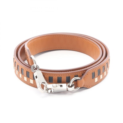 エルメス HERMES バンドリエール トレサージュ ドゥ キュイール ゴールド クレ ショルダーストラップ アクセサリー ヴォーエプソン ヴォーエプソン A刻印(2017年製造) レディース ブラウン系 / アイボリー系