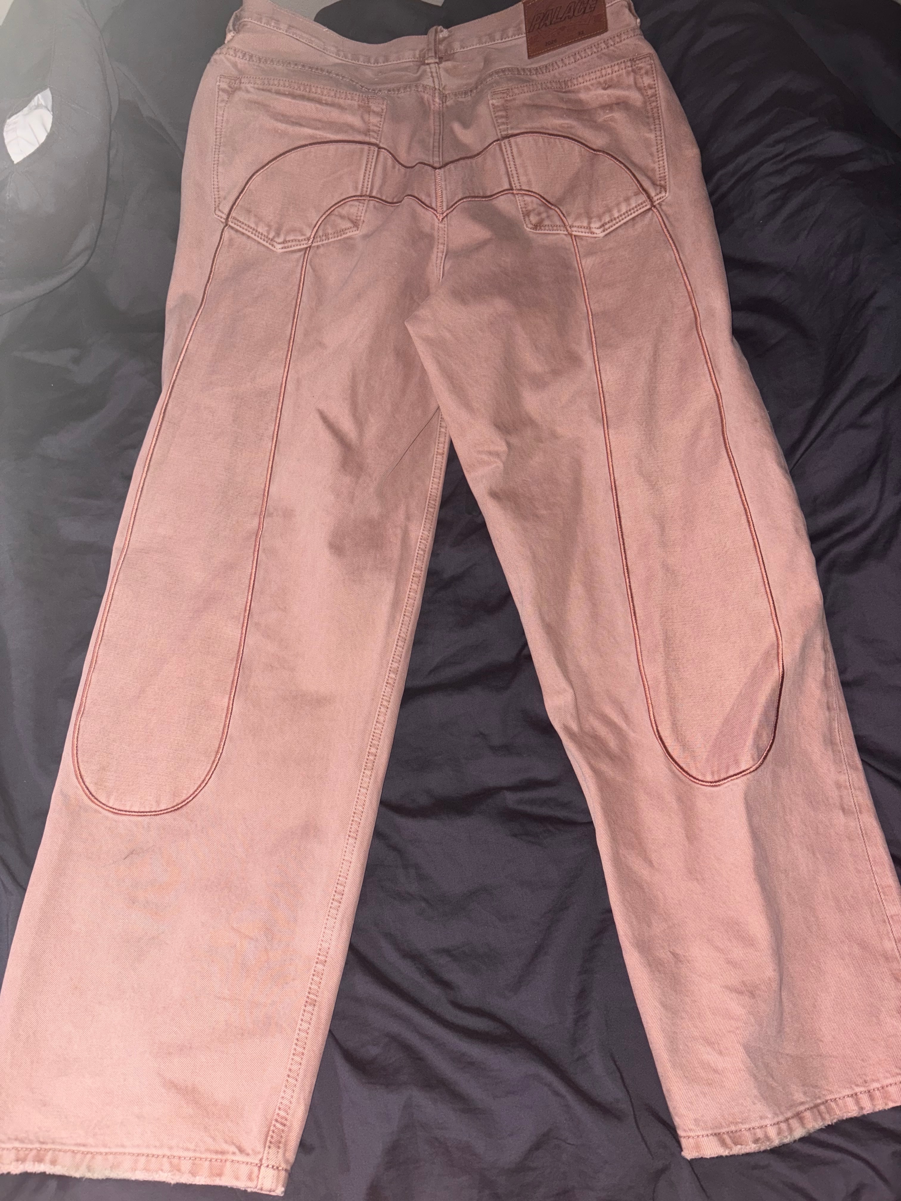 PALACE x EVISU P90 Baggy Jean "Pink Wash"