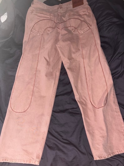 PALACE x EVISU P90 Baggy Jean "Pink Wash"