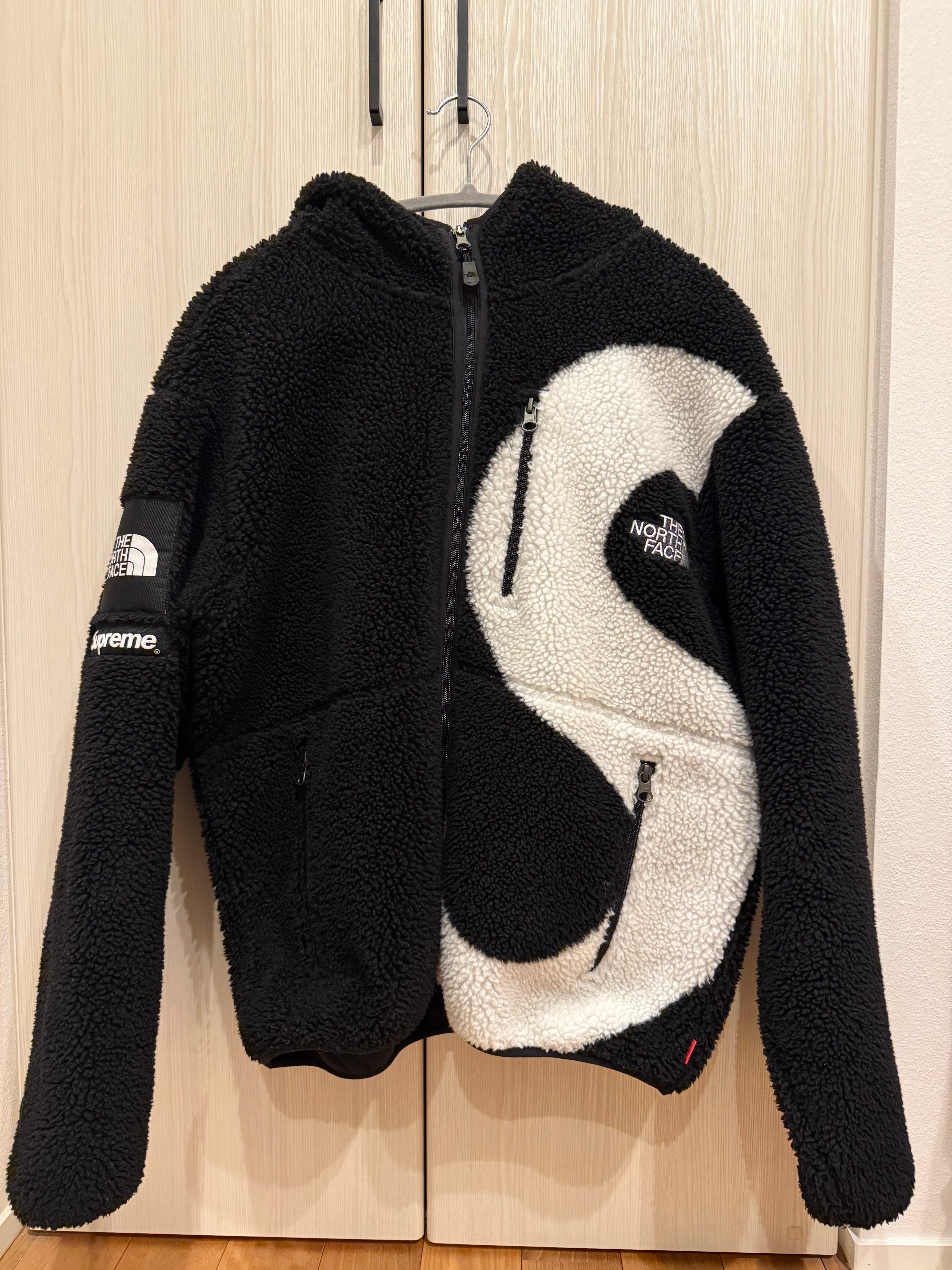 Supreme x The North Face S Logo Hooded Fleece Jacket "Black"