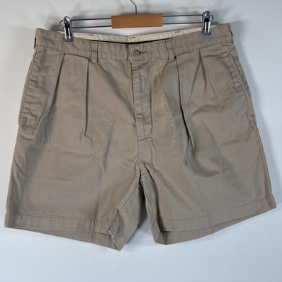 古着 ポロ・ラルフローレン POLO RALPH LAUREN ショートパンツ ポロチノ ハーフパンツ 短パン 半ズボン 大きいサイズ w38 ベージュ系 メンズ