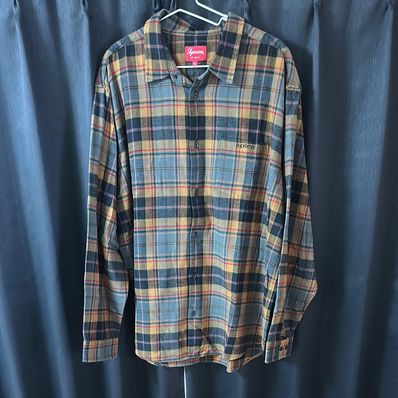 Supreme Plaid Flannel Shirt "Black" (22FW)