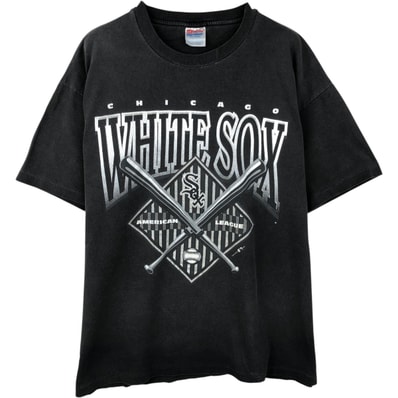 古着 90年代 ヘインズ Hanes HEAVYWEIGHT MLB CHICAGO WHITE SOX シカゴホワイトソックス スポーツプリントTシャツ メンズXL相当/eaa638869
