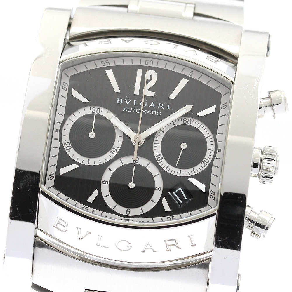 ブルガリ アショーマ クロノグラフ デイト AA48SCH メンズ 【中古】