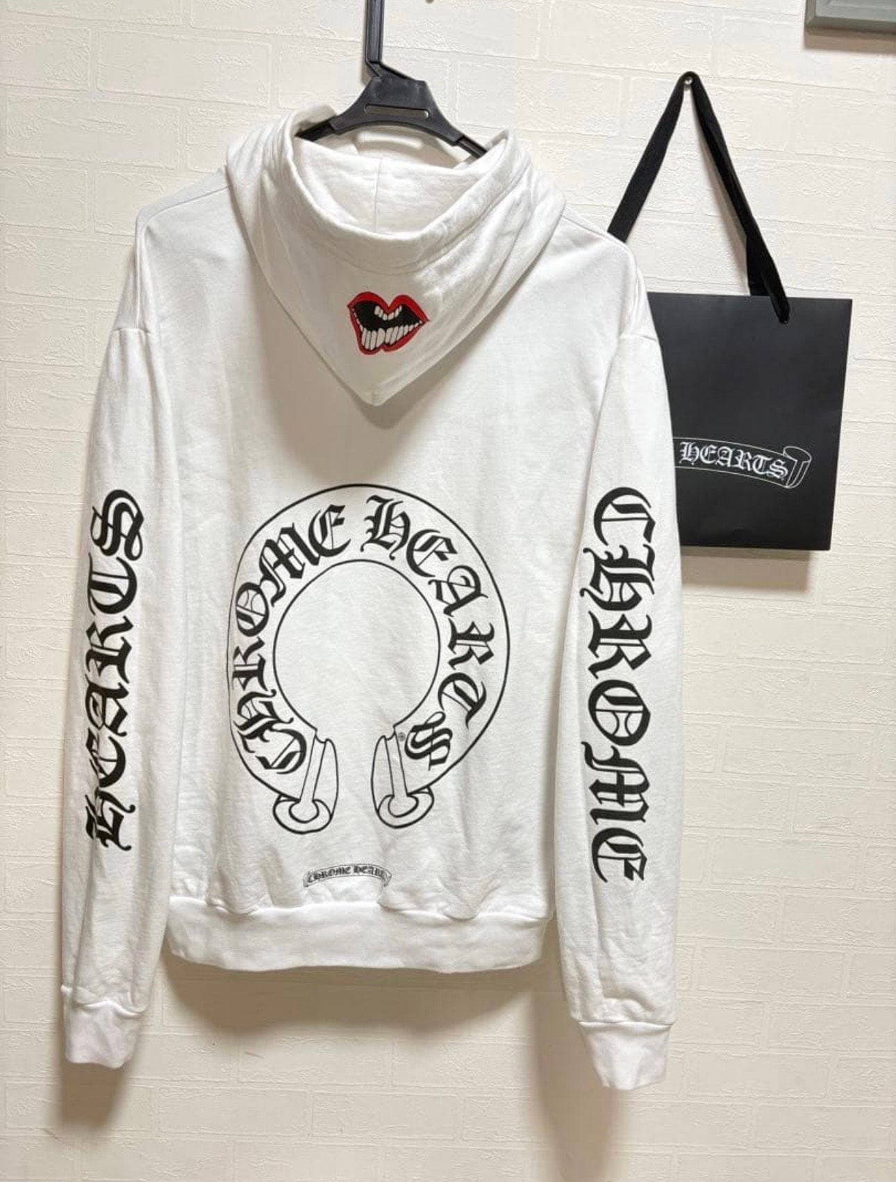 GLENN MARTENS タイディテールプリントスウェットパーカー H&M x Glenn Martens Embroidered Detail Sweatshirt 
