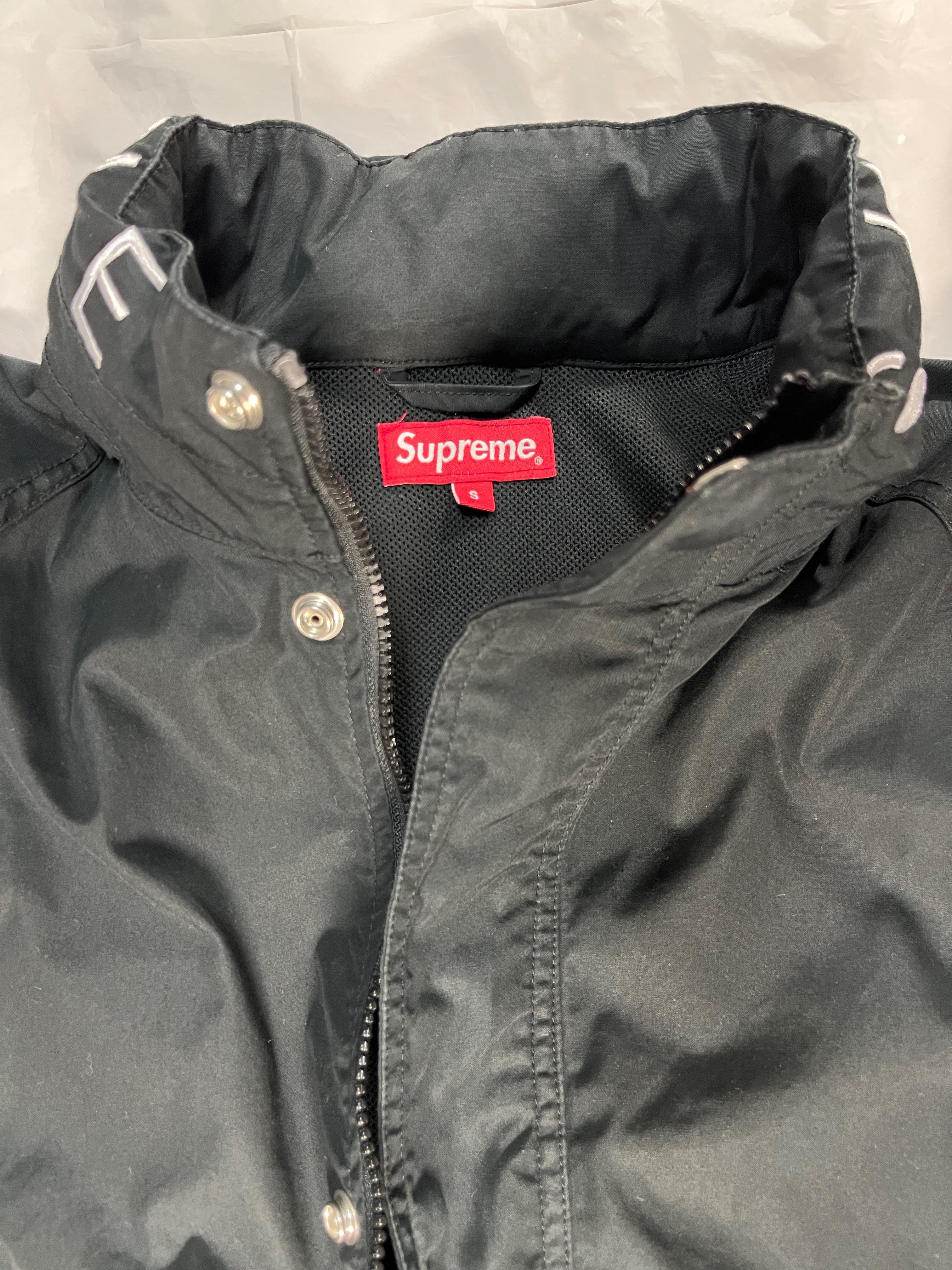 Supreme Raglan Court Jacket L 黒 モーガン蔵人 Raglan Court Jacket | Supreme 20ss