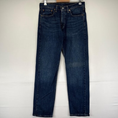 古着 リーバイス Levi's デニム パンツ デニムパンツ Gパン 505 ジッパーフライ テーパード 5ポケット W32×L32 ブルー系 メンズ