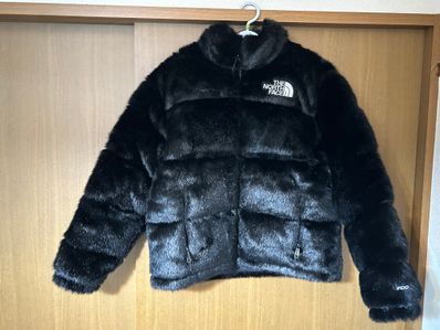 Supreme x The North Face Faux Fur Nuptse Jacket "Black"