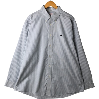 古着 ブルックスブラザーズ Brooks Brothers Est.1818 MADISON 長袖 ボタンダウンストライプシャツ メンズXL相当/eaa544984
