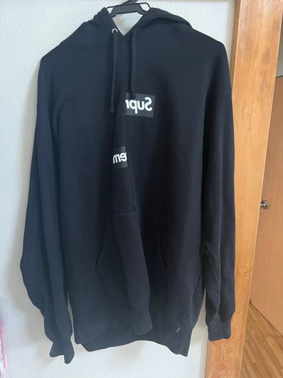 Supreme / Comme des Garçons SHIRT® Split Box Logo Hooded Sweatshirt "Black"