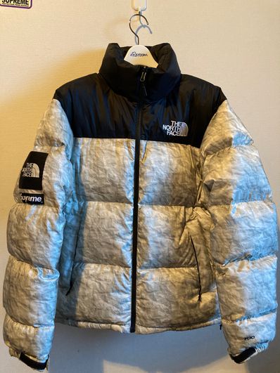 Supreme x The North Face Nuptse Jacket "White Paper Print"