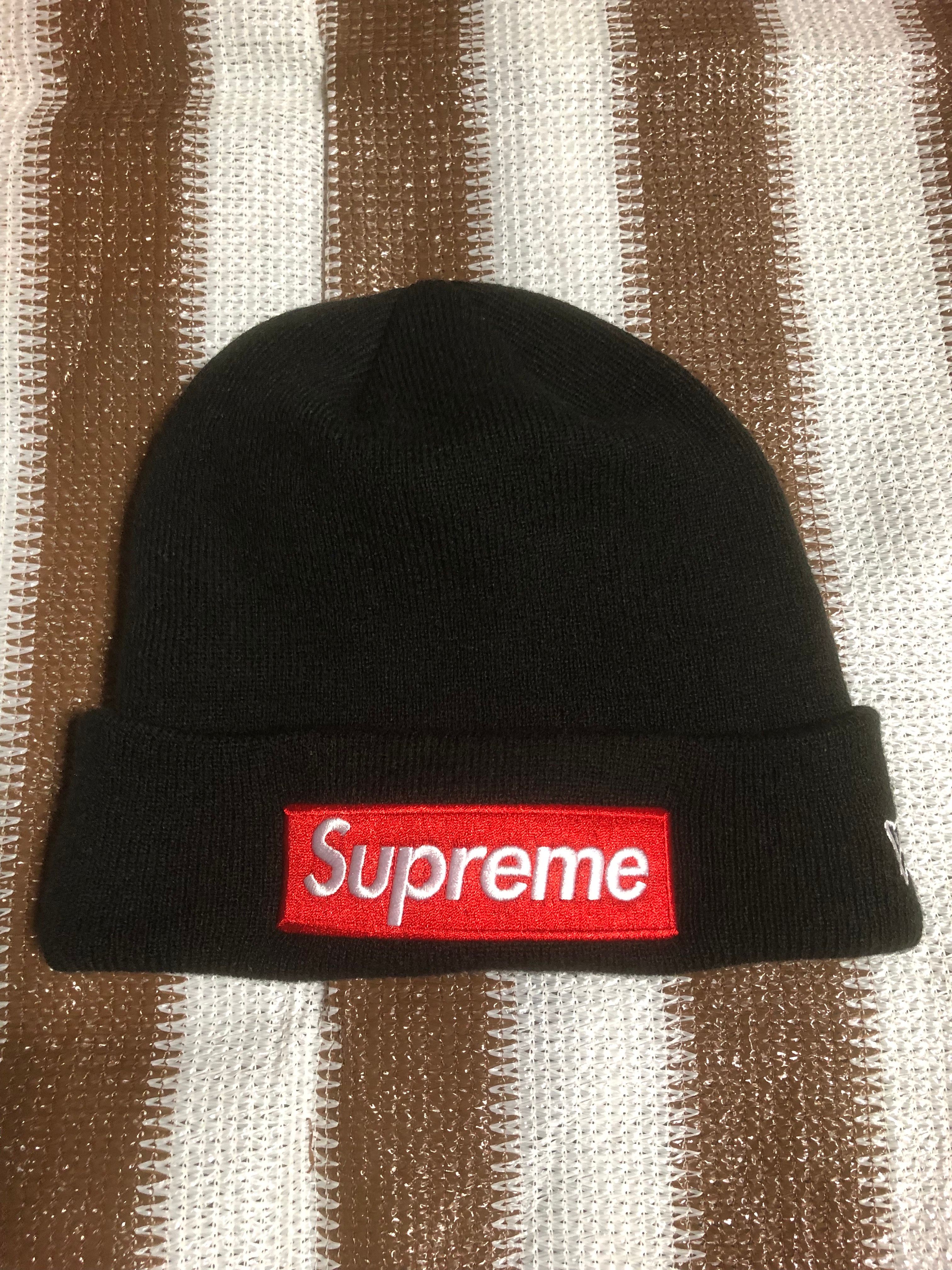 Supreme New Era Box Logo Beanie "Black"
