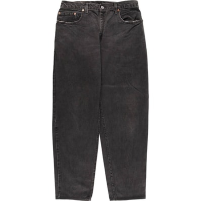 古着 00年代 リーバイス Levi's 560 LOOSE FIT TAPERED LEG ブラックデニム テーパードデニムパンツ USA製 メンズw32相当/evb031807