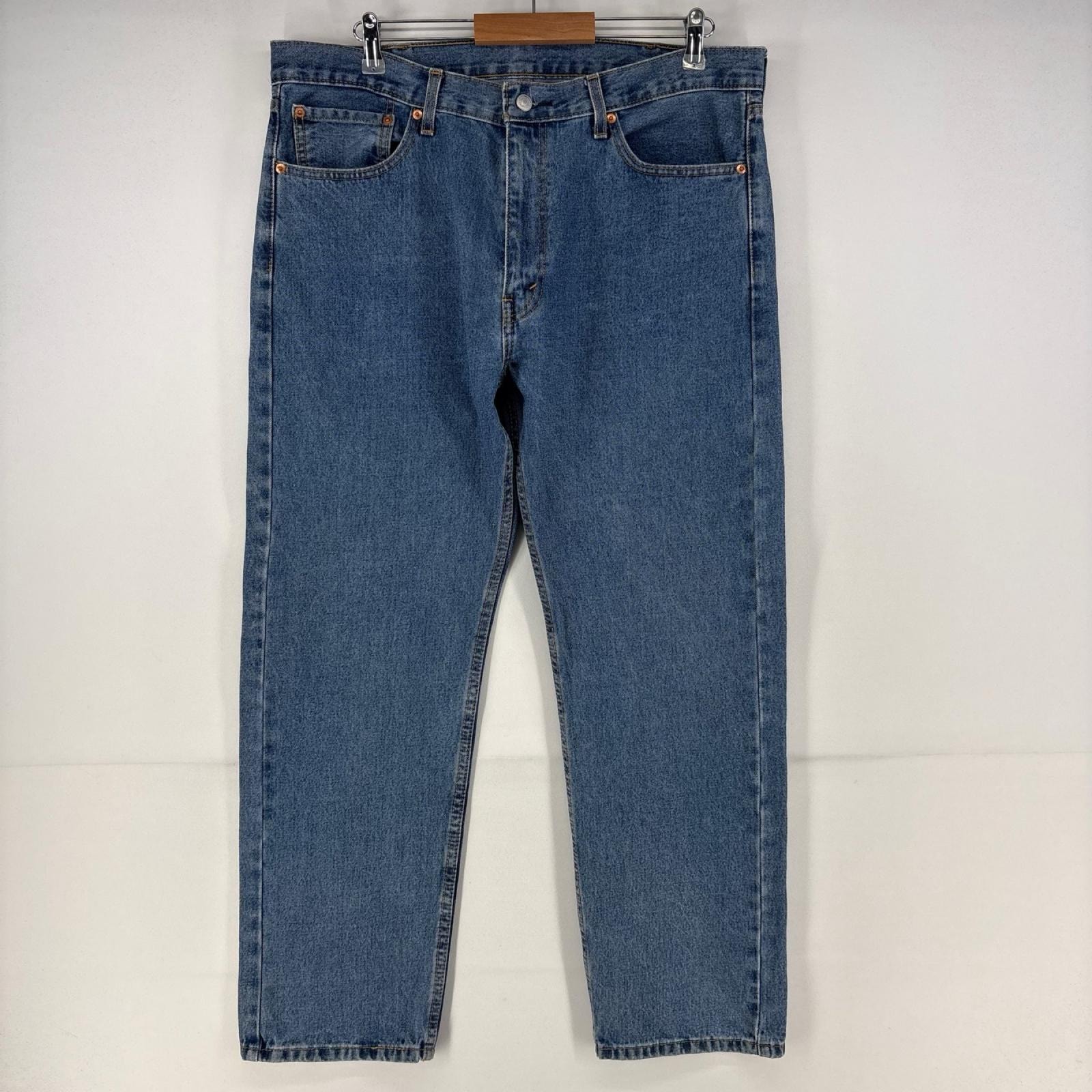 古着 リーバイス Levi's デニム パンツ 5ポケット 505 ストレート ジップ 大きいサイズ w38 L30 ブルー メンズ