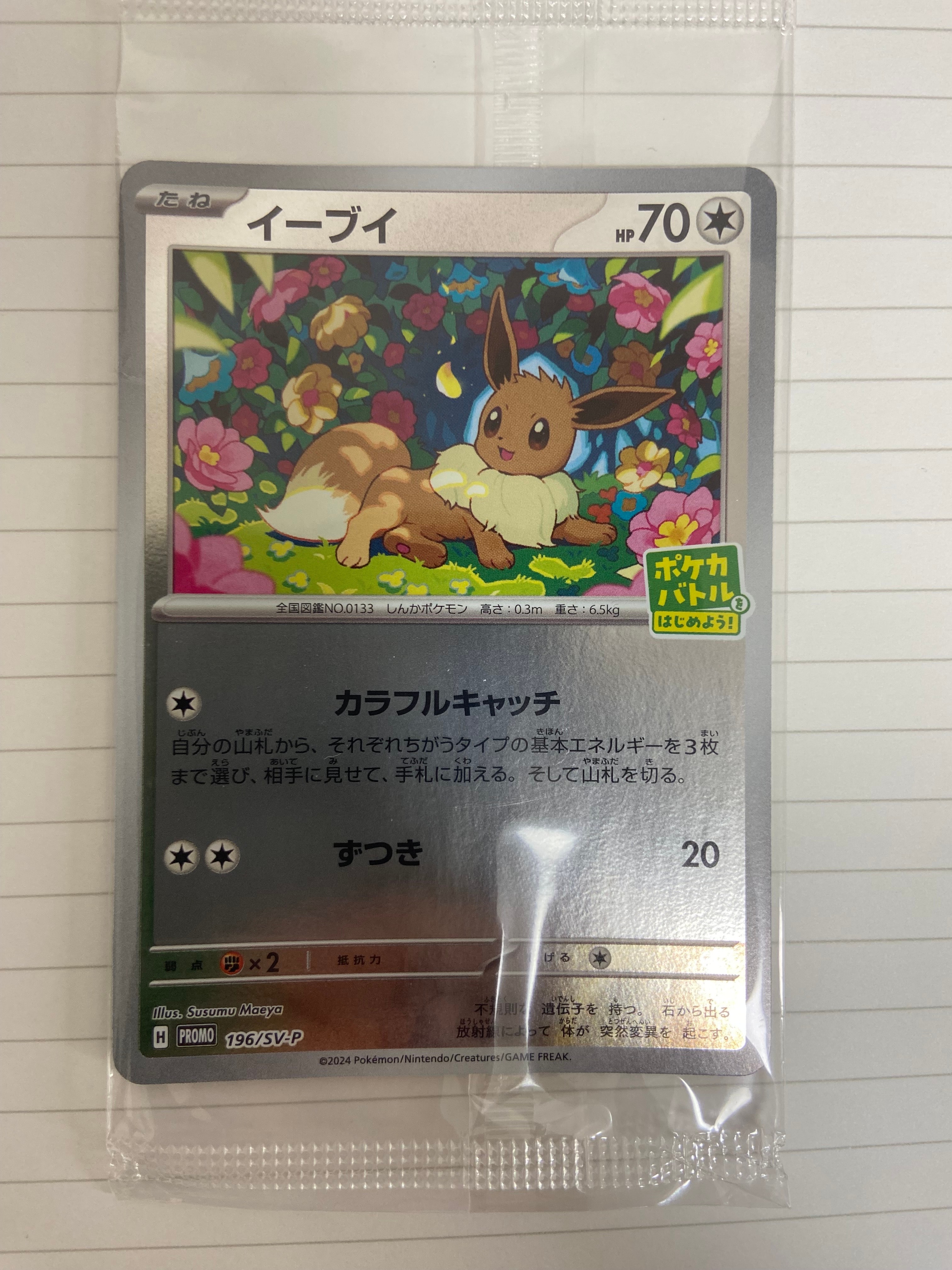 イーブイ P [SV-P-SM 196](プロモカードパック「ポケカバトルをはじめよう!キャンペーン」)