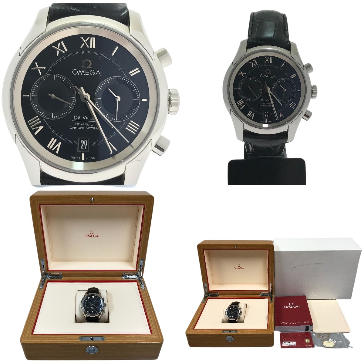 ##OMEGA オメガ デビル コーアクシャル クロノグラフ 自動巻き メンズ 431.13.42.51.01.001 ブラック