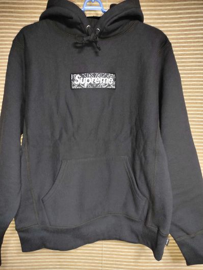 Supreme Bandana Box Logo Hooded Sweatshirt "Black"