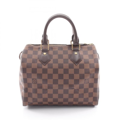 ルイ・ヴィトン LOUIS VUITTON スピーディ25 ダミエエベヌ ハンドバッグ バッグ PVCコーティングキャンバス レザー レディース ブラウン系 N41365 【中古】