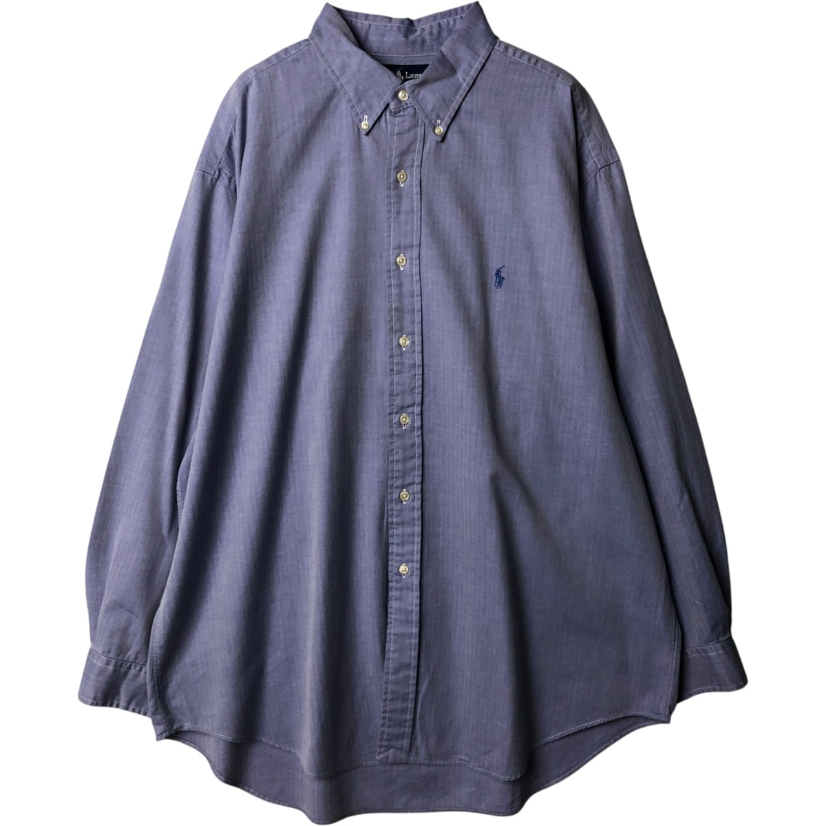 古着 ラルフローレン Ralph Lauren YARMOUTH ヘリンボーン 長袖 ボタンダウンシャツ メンズXL相当/eaa582658