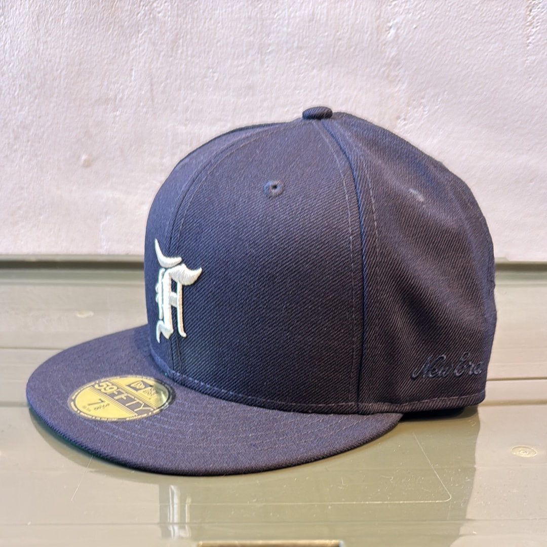 NEW ERA FEAR OF GOD ESSENTIALS 59FIFTY F LOGO Under Visor "Navy"