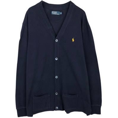 古着 ラルフローレン Ralph Lauren POLO by Ralph Lauren 鹿の子 カーディガン メンズXXL相当/eaa645965