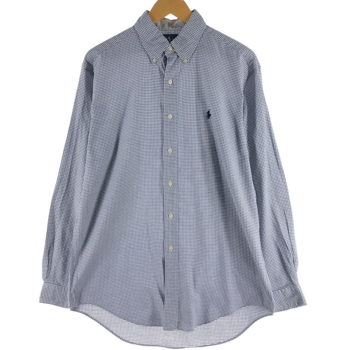 古着 ラルフローレン Ralph Lauren YARMOUTH ギンガムチェック 長袖 ボタンダウンチェックシャツ メンズM相当/eaa539274