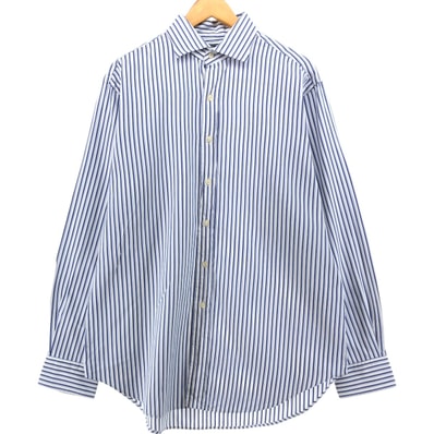 古着 ラルフローレン Ralph Lauren CLASSIC FIT クラシックフィット 長袖 コットンストライプシャツ メンズXL相当/eaa540777