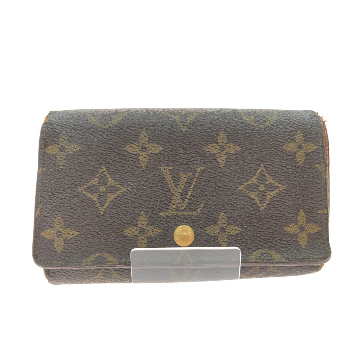 ▼▼LOUIS VUITTON ルイヴィトン レディース 二つ折り財布 モノグラム ポルト モネ・ビエ トレゾール M61730 ブラウン