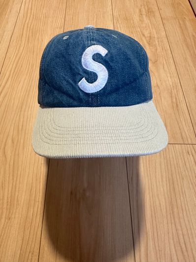 Supreme 2-Tone S Logo 6-Panel "Washed Denim"