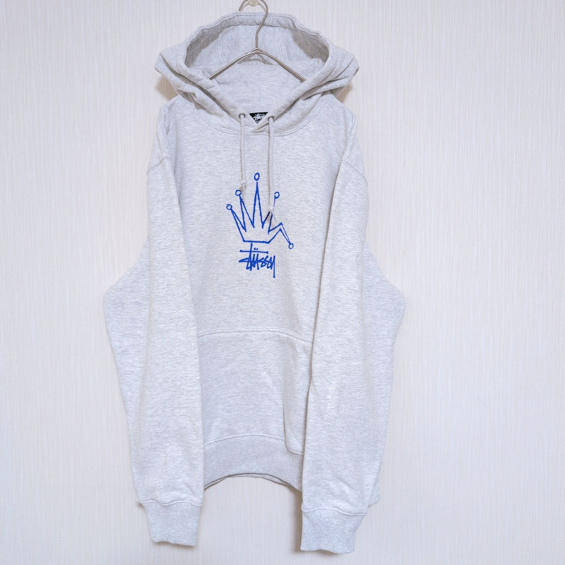 Stussy BROKEN CROWN HOODIE "Ash Heather"