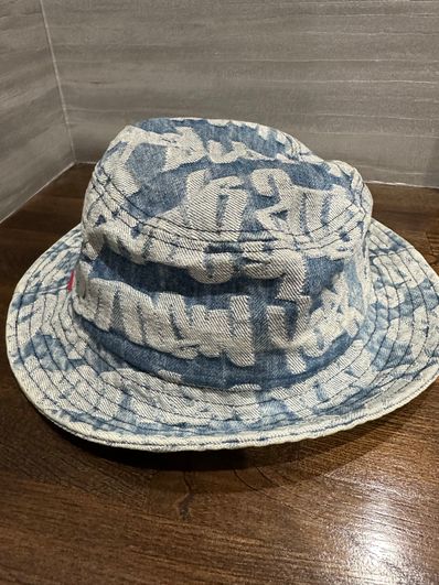Supreme Fat Tip Jacquard Denim Crusher "Blue"
