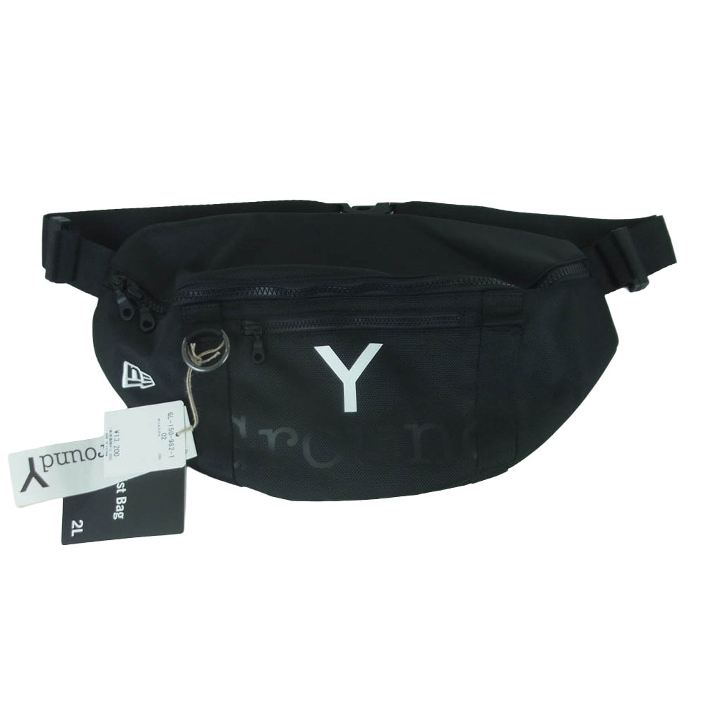 Yohji Yamamoto ヨウジヤマモト Ground Y グラウンドワイ Y LOGO WAIST BAG ロゴ ウエスト バッグ ブラック系 02【中古】