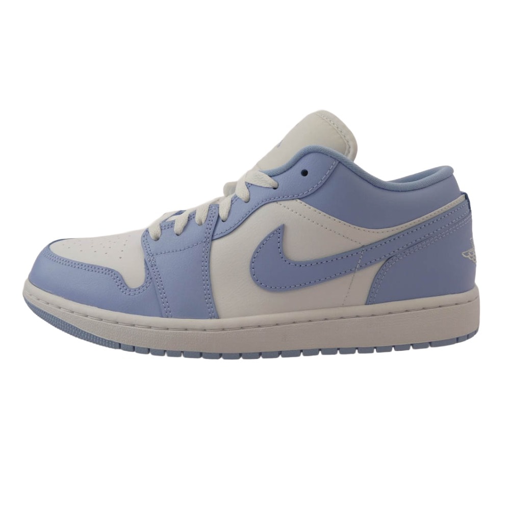 NIKE ナイキ スニーカー DC0774-142 WMNS AIR JORDAN 1 LOW WHITE ICE BLUE AJ1 ウィメンズ エアジョーダン ローカット スニーカー ライトブルー系 29cm【極上美品】【中古】