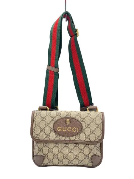 GUCCI GG Supreme Small Messenger Bag "Beige/Ebony"