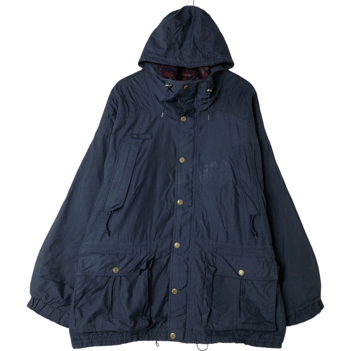 古着 90年代 コロンビア Columbia 白タグ 中綿パーカー パファージャケット メンズL相当 ヴィンテージ/eaa551469