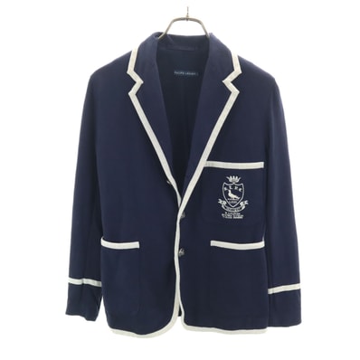 RALPH LAUREN ラルフローレン スウェット ブレザー 2 ネイビー アンコン