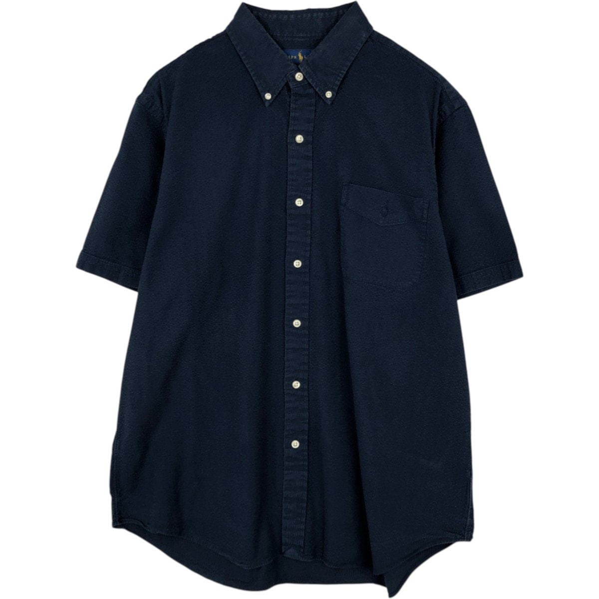 古着 ラルフローレン Ralph Lauren RALPH LAUREN SEERSUCKER シアサッカー 半袖 ボタンダウンシャツ メンズXL相当/eaa674530