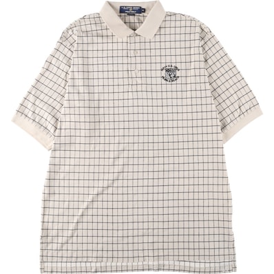 古着 ラルフローレン Ralph Lauren POLO GOLF ポロゴルフ 半袖 チェック ポロシャツ メンズXL相当/eaa562262