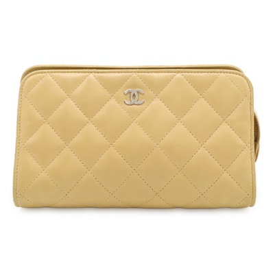 シャネル マトラッセ化粧ポーチ レディース