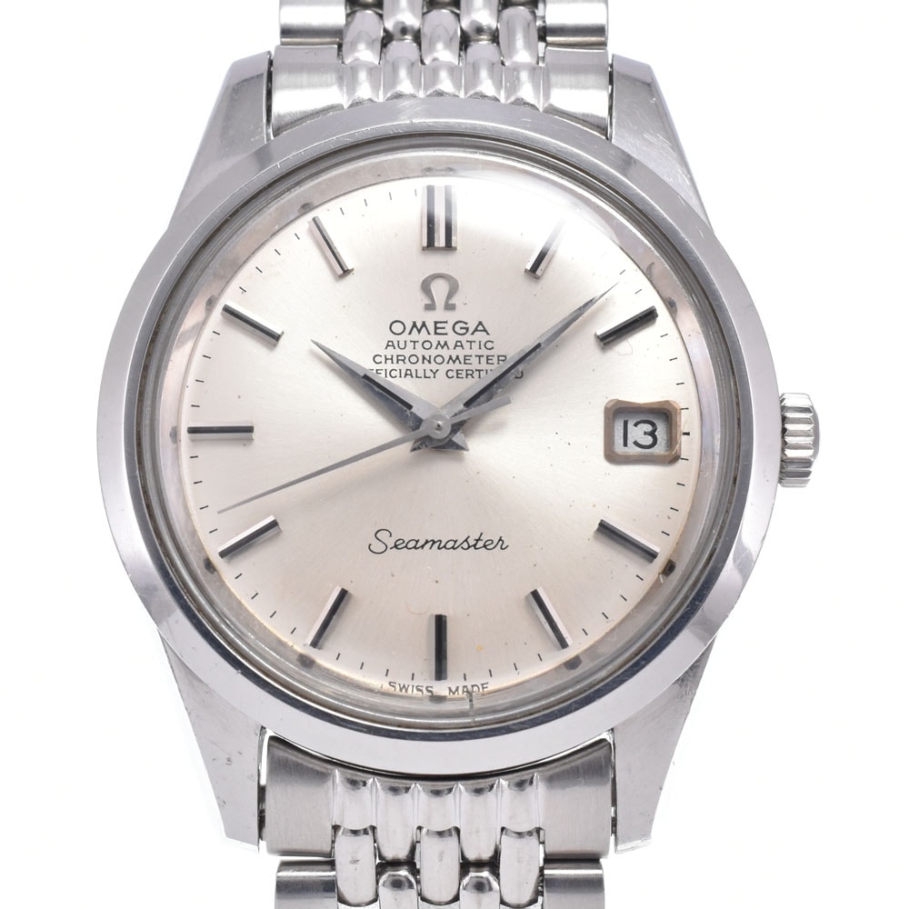 オメガ OMEGA Ref.166.010 ヴィンテージ シーマスター Cal.564 シルバー 自動巻き メンズ 良品 腕時計 R#149110