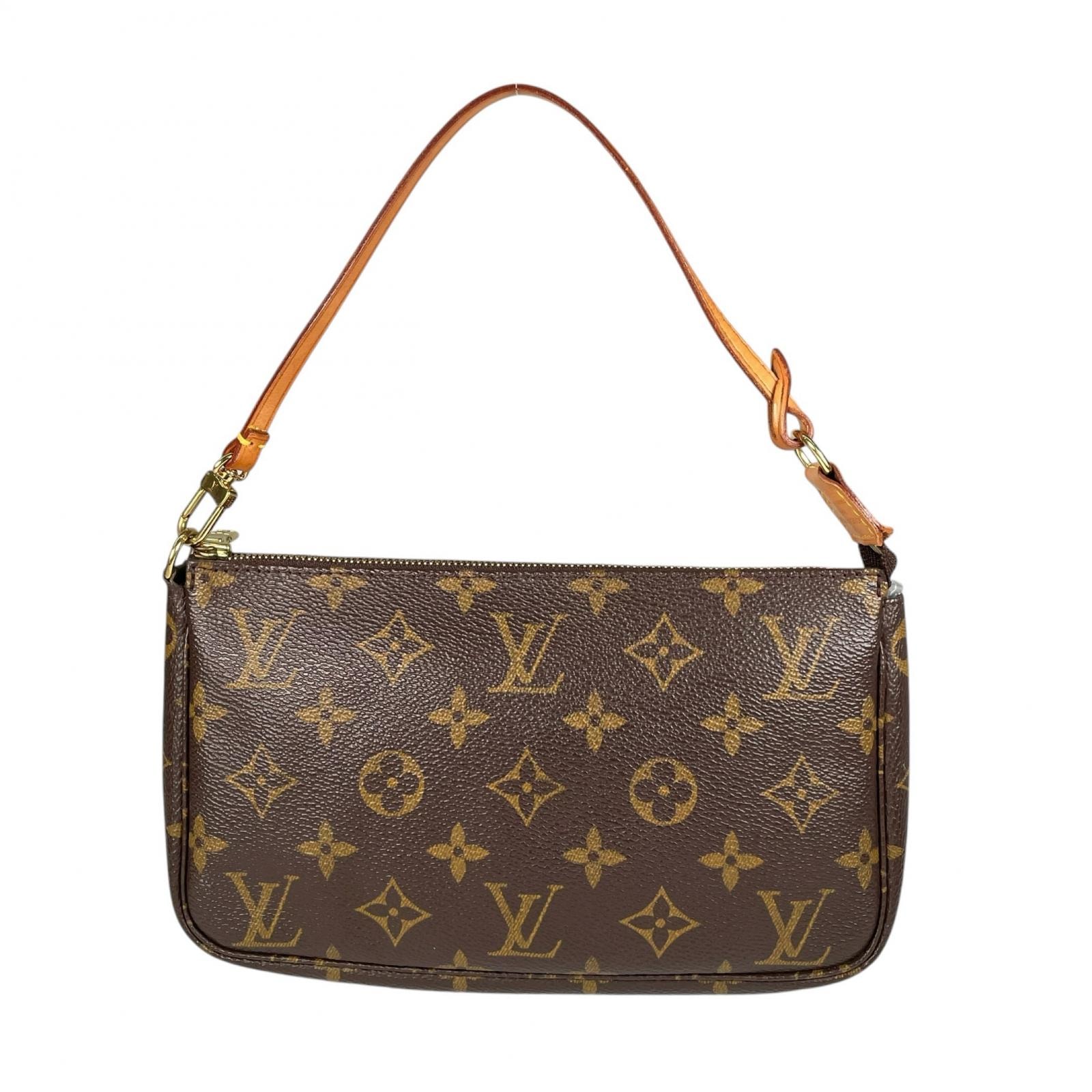 美品 LOUIS VUITTON ルイ・ヴィトン アクセソワール M51980 ハンドバッグ モノグラムキャンバス ブラウン レディース【中古】
