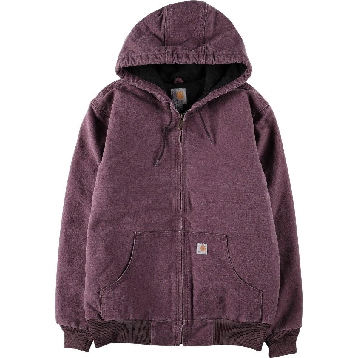 古着 カーハート Carhartt WJ130 DPM アクティブジャケット ダックフルジップパーカー レディースM相当/eaa678772